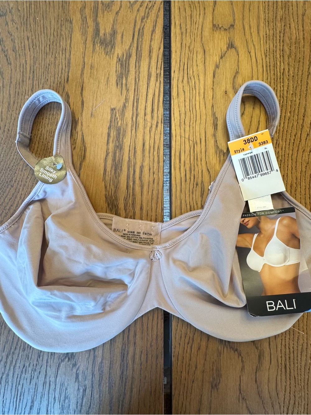 Bali 3383 Passion For Comfort Unpadded Underwire Full Coverage Bra Size 38DD NWT